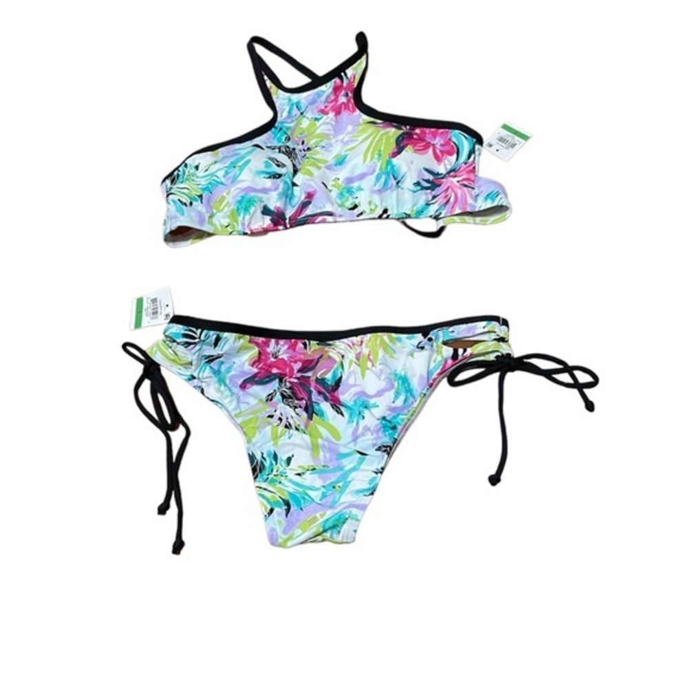 Bar Iii Women’s 2pc Swimsuit Swimwear Bathing suit Multicolored Size Large